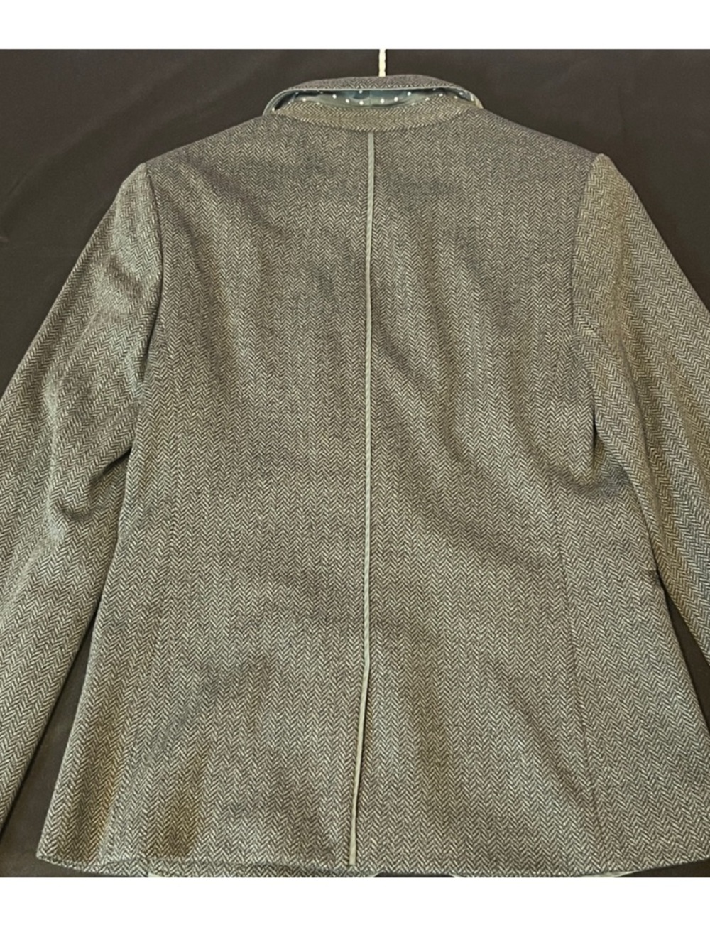 The Limited Gray Single-Button Chevron Design Blazer - Picture 6 of 6